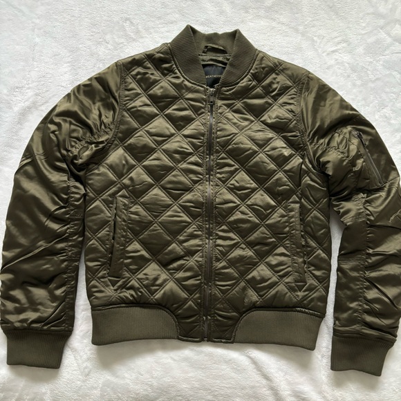 WEATHERPROOF Jacket Diamond Quilted Cropped Bomber Jacket--M - Picture 7 of 15